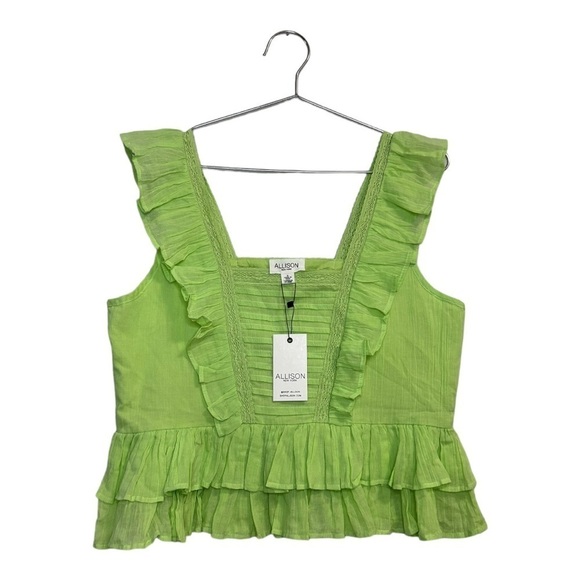 NWT Allison NY Quinn Tank in Aloe Green Size Small - Picture 2 of 7